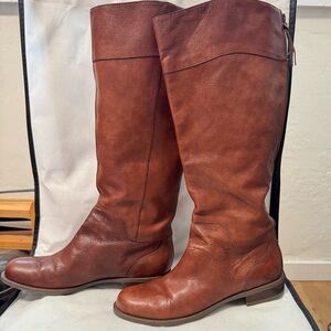 Nine West Vintage America Collection 
Knee high boots 
Brown leather 
Size 9